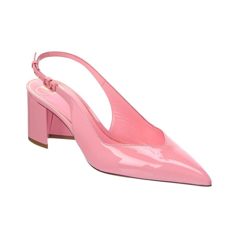 Valentino Vlogo Signature 60 Patent Slingback Pump, Pink